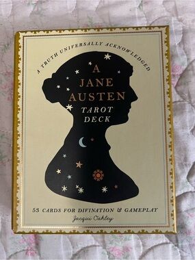 A Jane Austen Tarot Deck - Black & Cream with Gold Accents